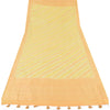 Sanskriti Vintage Yellow Dupatta Long Stole Pure Cotton Woven Premium Wrap Veil