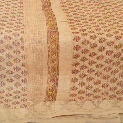 Sanskriti Vintage Long Dupatta Pure Cotton Kota Doria Hand Block Printed Stole