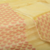 Sanskriti Vintage Long Dupatta Pale Yellow Pure Cotton Printed Zari Woven Stole