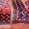 Sanskriti Vintage Long Dupatta Peach Velvet Floral Printed Stole Scarf HijabVeil