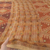 Sanskriti Vintage Long Dupatta/Stole Pure Silk Multi Printed Woven Scarf Veil