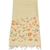 Sanskriti Vintage Ivory Dupatta Long Stole Pure Cotton Printed Premium Wrap Veil