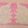 Sanskriti Vintage Long Dupatta/Stole Unique Blend Silk Pink Printed Scarf Veil