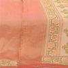 Sanskriti Vintage Orange Dupatta Long Stole Art Silk Woven Premium Wrap Scarves