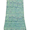 Sanskriti Vintage Green Dupatta Long Stole Art Silk Printed Premium Wrap Scarves