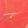 Sanskriti Vintage Yellow/Red Dupatta Long Stole Pure Cotton Woven Wrap Scarve