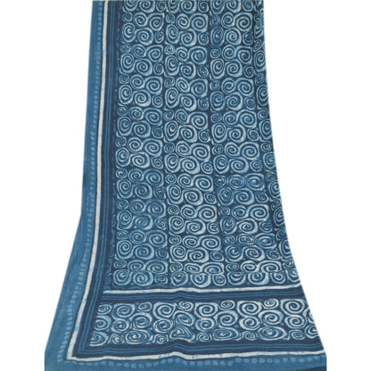 Sanskriti Vintage Long Dupatta/Stole Bagru Hand Block Printed Pure Cotton Scarf