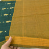 Sanskriti Vintage Yellow/Green Dupatta Long Stole Pure Cotton Woven Premium Veil