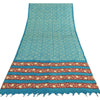 Sanskriti Vintage Blue Dupatta Long Stole Pure Cotton Printed Premium Wrap Veil