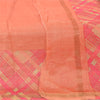 Sanskriti Vintage Orange Dupatta Long Stole Pure Cotton Printed Premium Scarves