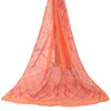 Sanskriti Vintage Orange Dupatta Long Stole Pure Cotton Printed Premium Scarves