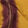 Sanskriti Vintage Yellow/Purple Dupatta Long Stole Pure Cotton Woven Wrap Hijab