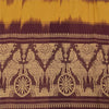 Sanskriti Vintage Yellow/Purple Dupatta Long Stole Pure Cotton Woven Wrap Hijab