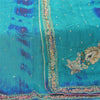 Sanskriti Vintage Blue Dupatta Long Stole Pure Silk Hand Beaded Premium Scarves