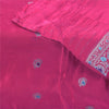 Sanskriti Vintage Fuchsia Dupatta Long Stole Pure Silk Woven Premium Wrap Hijab