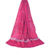 Sanskriti Vintage Fuchsia Dupatta Long Stole Pure Silk Woven Premium Wrap Hijab