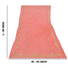 Sanskriti Vintage Pink Dupatta Long Stole Georgette Hand Beaded Premium Scarves