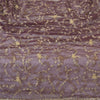 Sanskriti Vintage Long Dupatta Purple Net Mesh Zari Hand Beaded Stole Scarf Veil