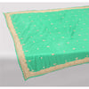 Sanskriti Vintage Seafoam Green Dupatta Long Stole Pure Silk Hand Beaded Scarves