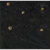 Sanskriti Vintage Black Sarees Pure Georgette Silk premium woven Sari 5yd Fabric