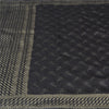 Sanskriti Vintage Black Sarees Pure Silk Hand Woven Premium Sari Craft Fabric