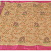 Sanskriti vintage Kotadoria sarees Pure Silk Hand Embroidered Kantha Sari Fabric