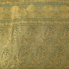 Sanskriti Vintage Green Sarees Pure Silk Brocade Woven Ethnic Sari Craft Fabric