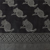 Sanskriti Vintage Indian Black Sarees Pure Silk Woven Ethnic Sari Craft Fabric