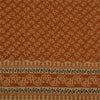 Sanskriti Vintage Sarees Brown Zari Border Pure Cotton Printed Sari Craft Fabric