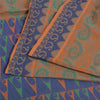 Sanskriti Vintage Sarees Indian Peach Pure Cotton Woven Sari Soft Craft Fabric