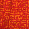 Sanskriti Vintage Sarees Red/Ivory Batik Printed Pure Cotton Sari Craft Fabric