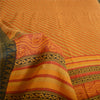 Sanskriti Vintage Sarees Dark Red Pure Cotton Printed Sari 5yd Soft Craft Fabric