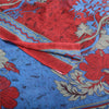 Sanskriti Vintage Sarees Red From India Pure Cotton Printed Sari Craft Fabric