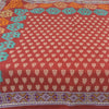 Sanskriti Vintage Sarees Red Indian Pure Cotton Printed Sari Soft Craft Fabric