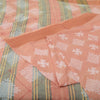 Sanskriti Vintage Sarees Pink Indian Pure Cotton Printed Sari 5yd Craft Fabric