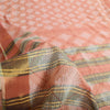 Sanskriti Vintage Sarees Pink Indian Pure Cotton Printed Sari 5yd Craft Fabric