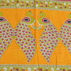 Sanskriti Vintage Sarees Pure Cotton Peacock Handmade KalamkariPrint Sari Fabric