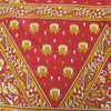 Sanskriti Vintage Sarees From India Red Pure Cotton Print Sari 5yd Craft Fabric