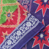 Sanskriti Vintage Sarees Indian Multi Pure Cotton Printed Sari 5yd Craft Fabric