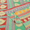 Sanskriti Vintage Sarees Indian Multi Pure Cotton Printed Sari 5yd Craft Fabric