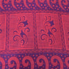 Sanskriti Vintage Sarees Pink/Blue Pure Cotton Printed Sari 5yd Craft Fabric