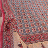 Sanskriti Vintage Sarees Patan Patola Printed Red/Gray Pure Cotton Sari Fabric