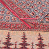 Sanskriti Vintage Sarees Patan Patola Printed Red/Gray Pure Cotton Sari Fabric