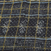 Sanskriti Vintage Sarees Black Zari Woven Pure Cotton Printed Sari Craft Fabric