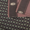 Sanskriti Vintage Sarees Indian Mauve Pure Cotton Woven Sari 5yd Craft Fabric