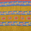 Sanskriti Vintage Sarees Yellow 100% Pure Cotton Printed Sari 5+yd Craft Fabric