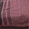 Sanskriti Vintage Sarees Mauve 100% Pure Cotton Printed Sari 5+yd Craft Fabric