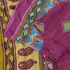 Sanskriti Vintage Sarees Indian 100% Pure Cotton Printed Sari 4+yd Craft Fabric