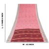 Sanskriti Vintage Sarees Pochampally Ikat Handwoven Pure Cotton Sari 5+yd Fabric