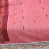 Sanskriti Vintage Sarees Pochampally Ikat Handwoven Pure Cotton Sari 5+yd Fabric